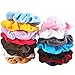 Ondder 15 Pack Velvet Scrunchies Hair Bobble Elastics Hair Scrunchy Hair Bands Headbands Women Scrunchies Bobbles Hair Ties, 15 Colors