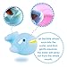 Bath Toys, Safe&Care Baby Bathtime Toys Fun Animals and Stacking Cups 8pcs Cute Educational Toys for Toddlers Boys & Girls with Mesh Bath Toy Organizer