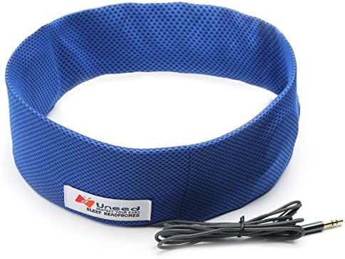 Fishonly Sleep headphones with Cool Mesh - Colorful Summer Cool Sleep Headphones &amp; Sleeping Earphone &amp; Eye Mask &amp; Headband for Travel, Running, Jogging, Outdoor Sports (Blue cool)