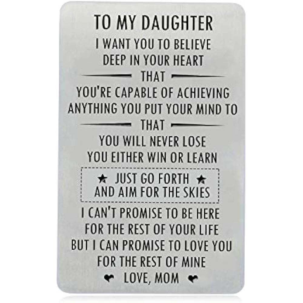 inspirational gifts for my daughter