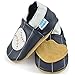 Beautiful Soft Leather Baby Shoes - Crib Shoes with Suede Soles - Baseball - 18-24 Months