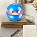 Mini Bluetooth Speakers, Wireless Sound Music Box with Touch Button, Lights Color Change, Built-in Microphone and Wired Mode for iPhone Samsung Cell Phone for Boy Girl - Blue