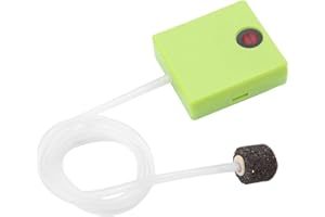 Portable Aquarium Dry Battery Operated Fish Tank Air Pump Aerator Oxygen With Air Stone