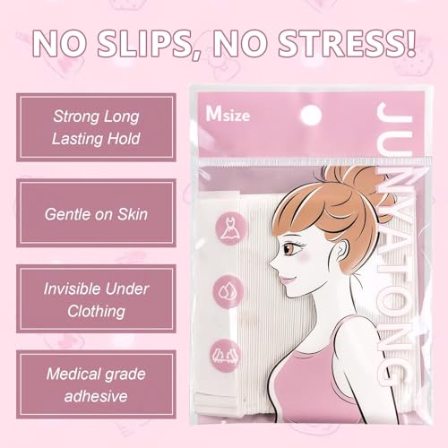 TGIYK 108 Strips Double Sided Body Tape and Fashion Tape, Ransparent Fabric Tape, Invisible Under Clothes, Gentle on The Skin for All Fabric Types, Extra Adhesive Dress Tape