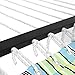 SONGMICS Hammock Quilted Fabric Double Size with Detachable Pillow Wooden Spreader Bar Heavy Duty UGDC34Q