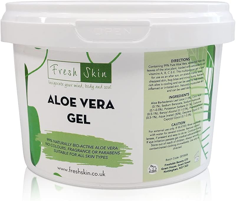 Freshskin Beauty 500g Aloe Vera Gel 99% Bio-Active Cruelty Free Vegan