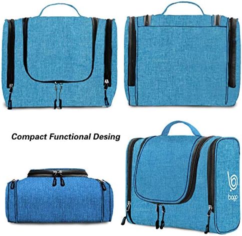 Bago Hanging Toiletry Bag For Women & Men - Leak Proof Travel Bags for Toiletries with Hanging Hook & Inner Organization to Keep Items From Moving - Pack Like a PRO (Snow Blue) 7 Bago Hanging Toiletry Bag For Women & Men - Leak Proof Travel Bags for Toiletries with Hanging Hook & Inner Organization to Keep Items From Moving - Pack Like a PRO (Snow Blue)