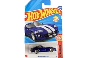 Hot Wheels '96 Dodge Viper GTS [Blue], Then & Now 4/10, 176/250, 1:64 Scale Die Cast Car