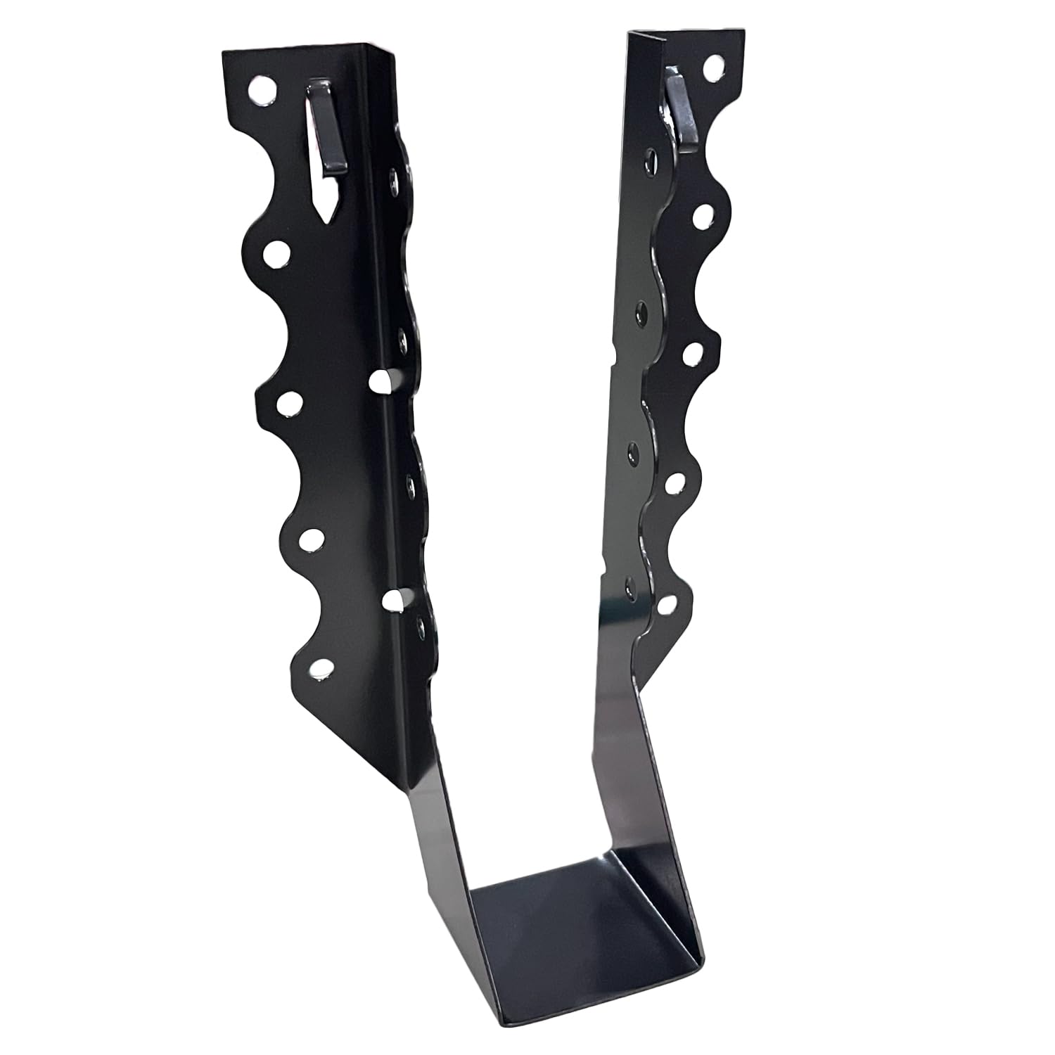 Photo 1 of 25 pcs 2x8 Joist Hanger, 18 Gauge LU28 Black Anti-Corrosion Coating Face Mount Joist Hangers, Wood Hurricane Ties, Rafters Tie(LU28, 25pcs, Black)