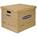 Bankers Box Medium Classic Moving Box 10 Pack, Reinforced Handles, Tape-Free Assembly, Box with Lid, 19-in x 14.5-in x 15.5-in (7717205)
