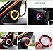 3pcs,for 10th Gen Civic A-Pillar Loudspeaker Decorations Circle Rings,Anodized Aluminum Car Door Audio Speaker Trims,Start/Stop Push Button Cover Ring,for Honda Civic 2016 2017 2018 2019 (Blue)