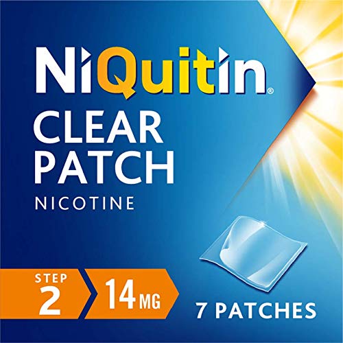 NiQuitin Clear Patch - Step 2 14 mg, 7 Patches - Stop Smoking Aid
