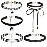 Dream Catcher Black Vintage Gothic Choker Necklace with pendants for Women Grils(1 - 8 pcs) (C:5 Pcs)