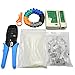 Maxmoral 6 in1 Network Tool Kit - Cable Connectors Crimper, Network Cable Tester Detector,Network Wire Stripper,Cat6 RJ45 Connector Plug,Nylon Cable Ties,RJ45 Connector Boots Cover