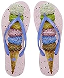 Showaflops Girl's Antimicrobial Shower & Water Sandals - Ice Cream Cone