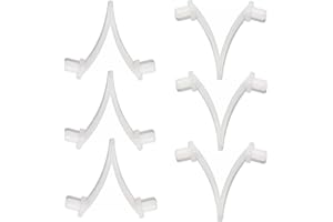 ATIE Butterfly Pool Clips - 6 Pack Attachment Clips for Swimming Pool Brush, Skimmer, Vacuum, Mini Jet Vacuum, Telescopic Pole