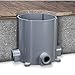 Non-Metallic Floor Box for Concrete Pour, with 3/4 and 1 in. Hubs
