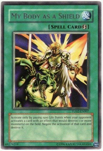 Yu-Gi-Oh! - My Body as a Shield (TU02-EN007) - Turbo Pack 2 - Promo Edition - Rare