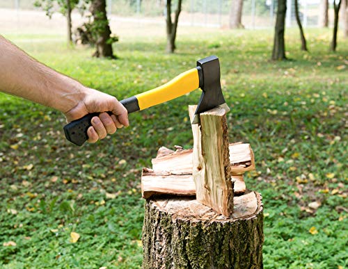 Semptec Urban Survival Technology Universal-Beil mit Fiberglas-Stiel und gummiertem Griff, 600 g (Kettensäge) – Bild 3