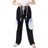 YingXue Catheter Leg Bag Pants, Holds (2) 2000ml Leg Bags for Nephrostomy, Foley, Suprapubic & Biliary Catheters