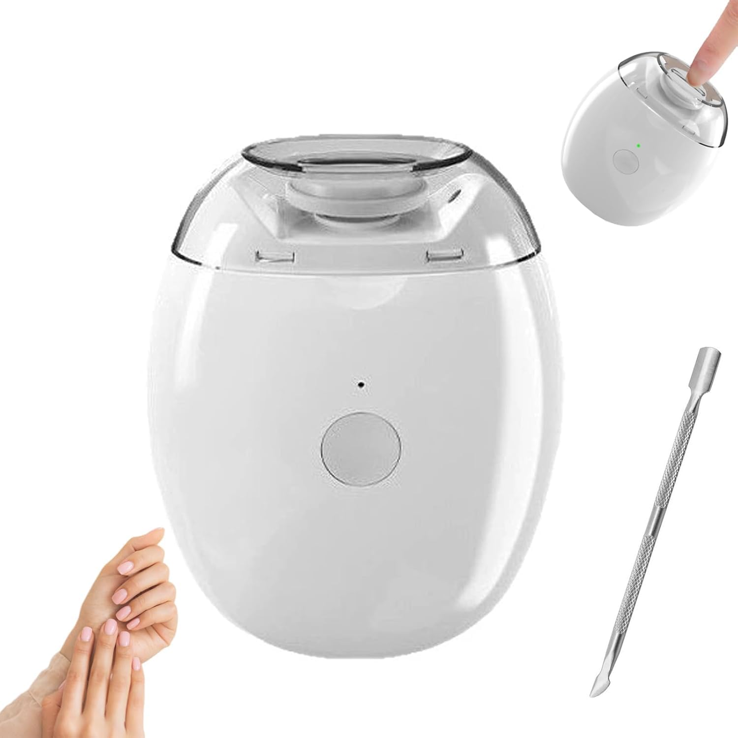 Photo 1 of Electric Nail Clipper, 2 in 1 Electric Automatic Nail Clippers for Seniors and Adults Baby Easy Clip Nail Clippers with Polishing, USB Rechargeable for Adults, Seniors, Babies, Children