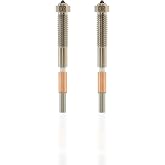 QIDI Max4 Bimetal Nozzle 0.6mm (2PCS) | copper alloy body with hardened steel tip, high-temperature 370℃ nozzle, superior for pla, petg, abs, asa, pc, pa-cf filament