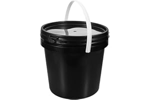 Ipetboom 5 Gallon Paint Bucket with Handle and Lid, Plastic Round Container for Paint Storage and Industrial