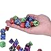 EBOOT 35 Pieces Polyhedral Dice Double-Colors Polyhedral Game Dice for RPG Dungeons and Dragons Pathfinder with 5 Pack Black Pouches, 5 Sets of d20, d12, 2 d10 (00-90 and 0-9), d8, d6 and d4