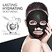 Charcoal Facial Mask Sheet, Face Mask Skin Care with Japanese activated carbon, Licorice Extract, Caviar Extract, Deep Cleaning Charcoal Face Masks for Women&Men (Pack of 10)