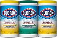 Clorox Disinfecting Wipes Value Pack, 75 Ct Each, Pack of 3 (Package May Vary)