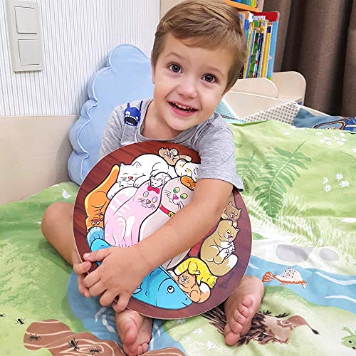 2 Chunky+Wooden+Puzzle+Montessori+Educational
