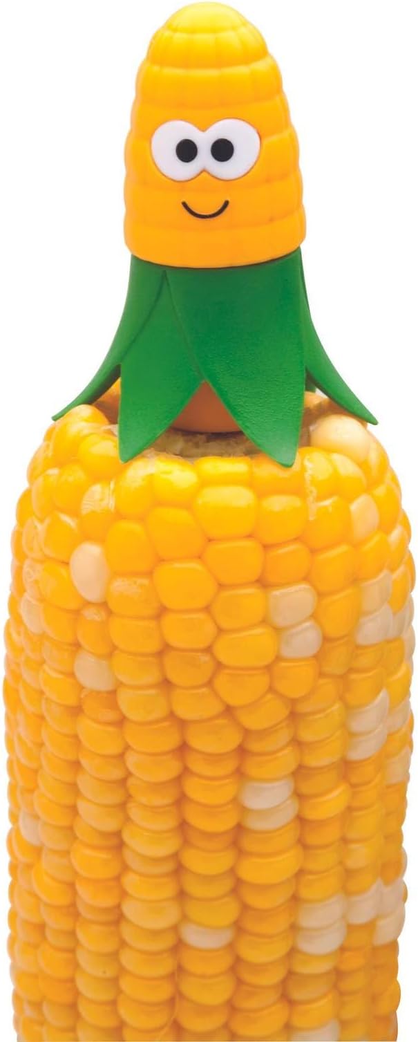 Joie Kitchen Gadgets Corn Star Cob Holders 2 Sets Stainless Steel Yellow