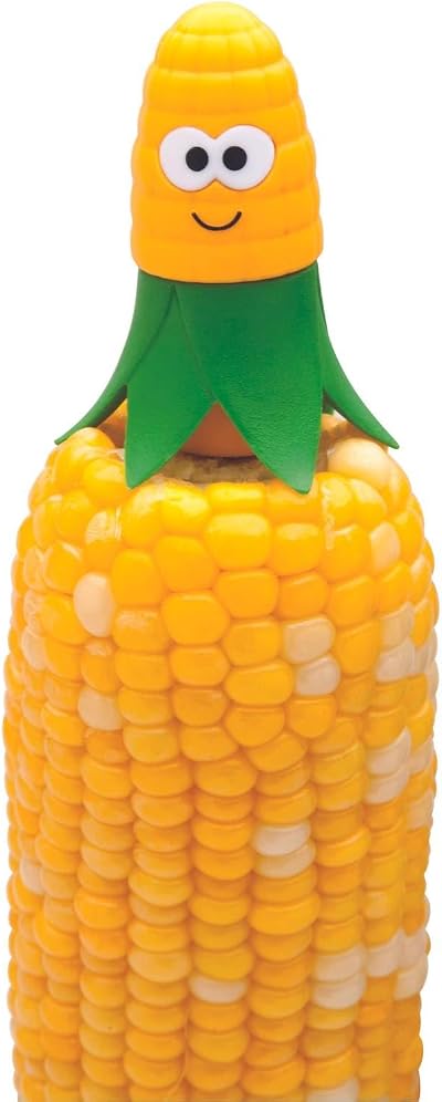 Joie Kitchen Gadgets Corn Star Cob Holders 2 Sets Stainless Steel Yellow