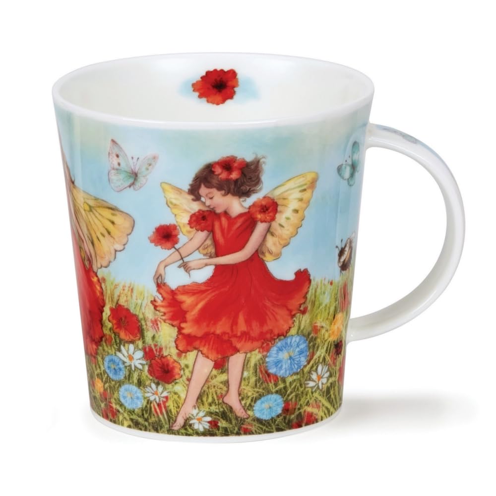Dunoon Lomond Fine Bone China Mug Fairies (RED)