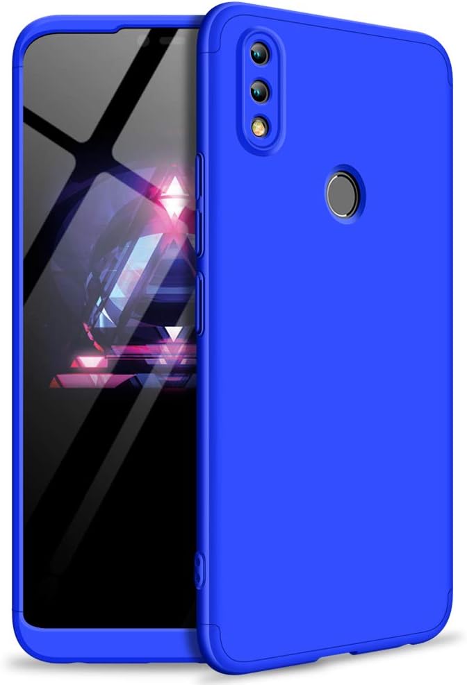 Celefree Huawei Honor 8X Case, 3 in 1 Slim Fit Stylish Detachable PC Hard Case Shockproof 360 Degree Full Body Protection Phone Case Cover with Screen Protector for Huawei Honor 8X (Blue)