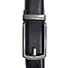 Men’s Ratchet Click Belt, Holeless with automatic sliding buckle (BLACK)