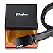 Tiitc Men's Genuine Leather Ratchet Dress Belt with Automatic Buckle (Black, 35mm Wide) (Black Buckle-03)