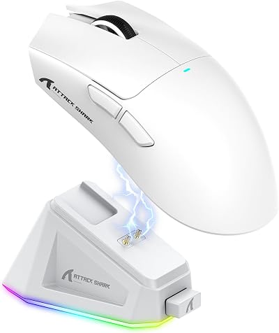 ATTACK SHARK X11 Gaming Mouse with Magnetic Dock 22000 DPI PixArt 3311