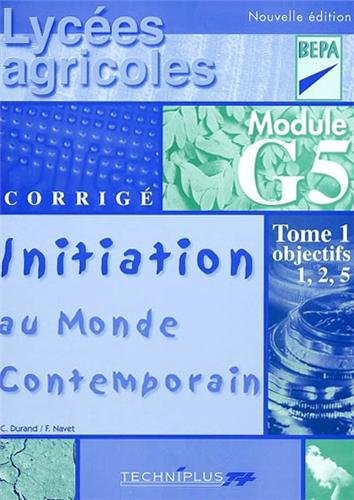 Initiation au monde contemporain