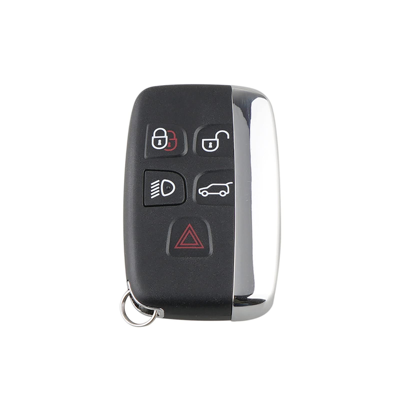 Unifizz 5 Buttons Car Key Fob Remote Control Case Shell Replacement Black KOBJTF10A for Range Rover Discovery 4