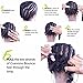 HVAXING 24 inch Ombre Jumbo Braiding Hair Extensions 2Pcs/Lot 100g/pcs High Temperature Kanekalon Fiber Crochet Twist Braids (Black-Purple-Light blue)