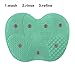 Makeup Brush Cleaning Mat, ESARORA Makeup Brush Cleaner Pad Set of 2 Cosmetic Brush Cleaning Mat Portable Washing Tool Scrubber Suction Cup (Green)
