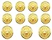 YCEE 11 Pieces Gold Metal Blazer Button Set - Eagle Badge - for Blazer, Suits, Sport Coat, Uniform, Jacket (Gold)