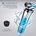 Electric Shaver Razor for Men Wet And Dry 4 In 1 Rotary Razor Cordless USB Rechargeable with Attachments to Clean Face and Adjust Beard Head Hair Nose Hair