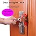 Portable Door Lock Pocket Lock Travel Lock is Compatible for AirBNB Lock,School Lockdown Lock,Safety Lock Offer Extra Safety for Travel,Home,Apartment Living,Hotel,Be Suitable for Door Open Inward