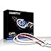 MAXGTRS 2Pcs 23-inch Ultrafine LED Strip Tube Flexible Waterproof Daytime Running Light White Suitable For Switchback Headlight LED Strip,Decorative Lamp,Running Lights,Neon Lights,Turn Signal Light