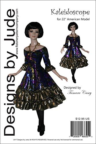 Kaleidoscope Printed Sewing Pattern for 22" American Nodel
