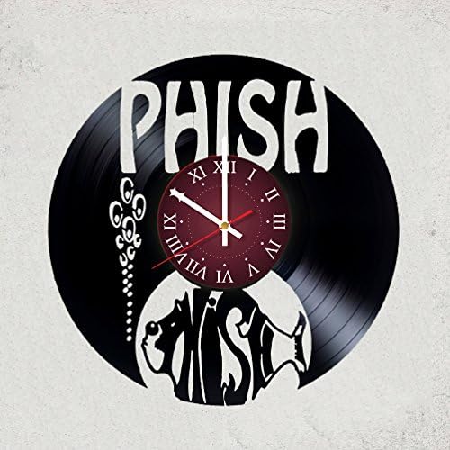 PHISH Music Band Vinyl Record Wall Clock - room wall decor - Art Gift Modern Home Record Vintage Decoration Gift For Him and Her - gift for fan gifts for boys man girls women