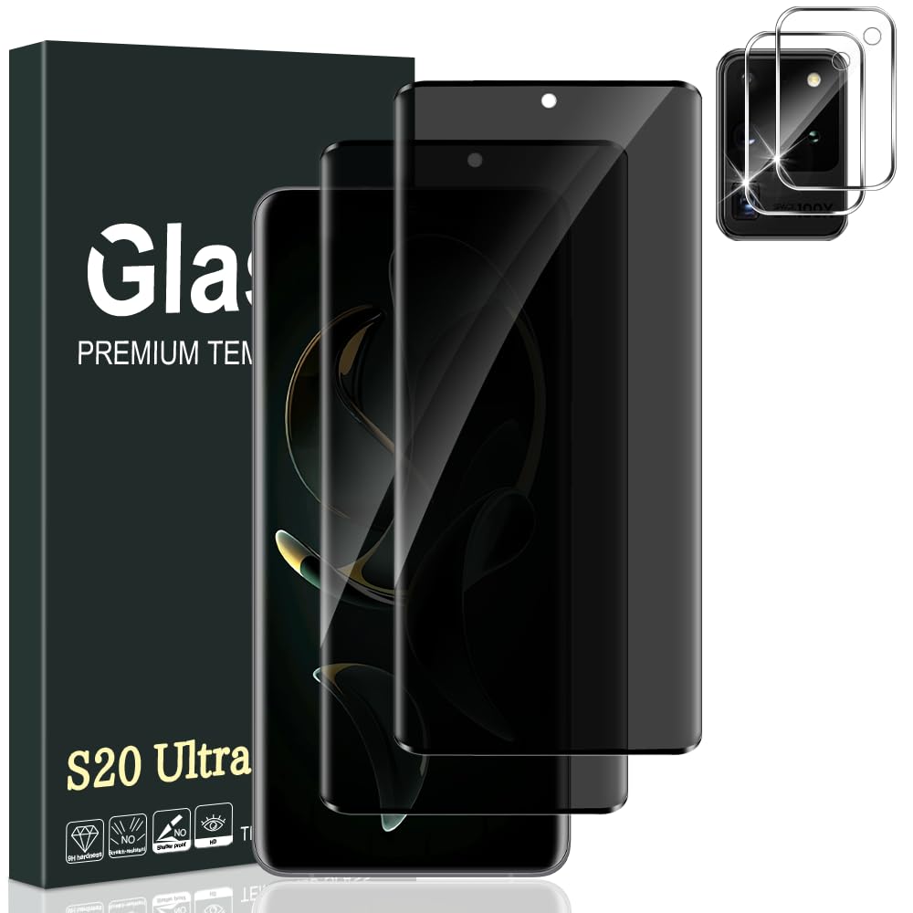 2+2Pack Galaxy S20 Ultra Privacy Screen Protector