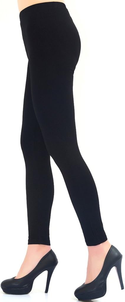 black thin leggings